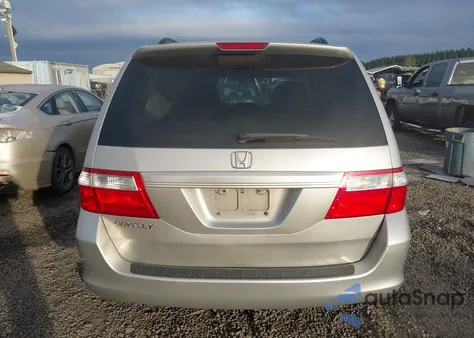 2006 Honda Odyssey Ex-L из США, поврежденный, VIN 5FNRL38666B419098